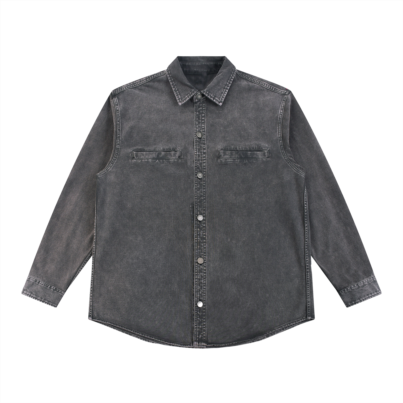 Washed Denim Overshirt – Archival Construction