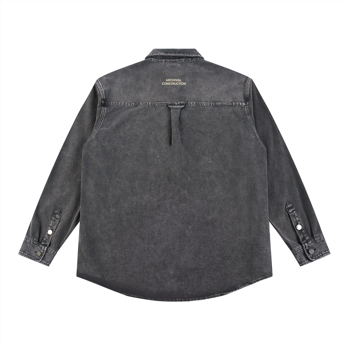 Washed Denim Overshirt – Archival Construction