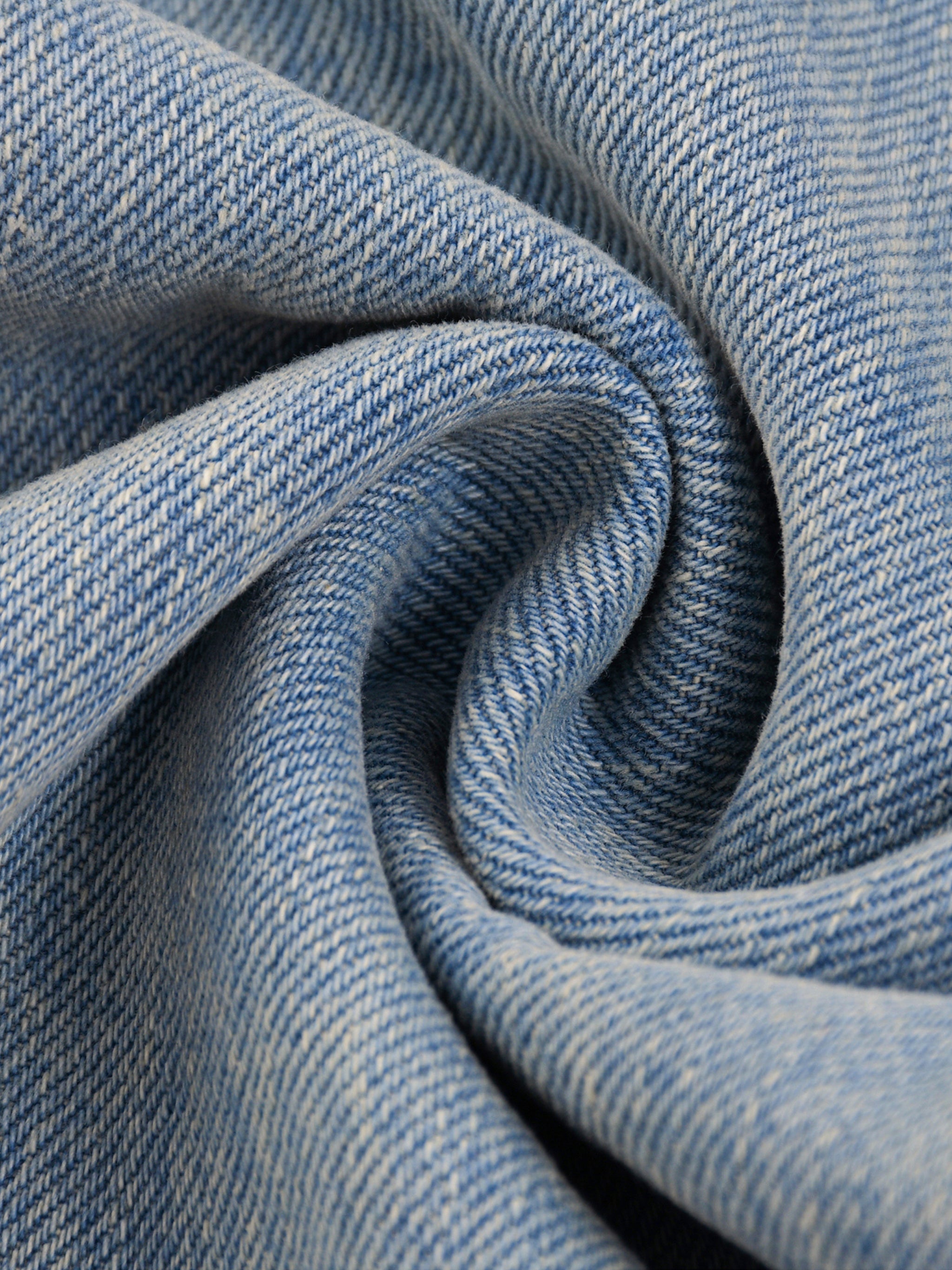 Wide-Leg Washed Denim Pants